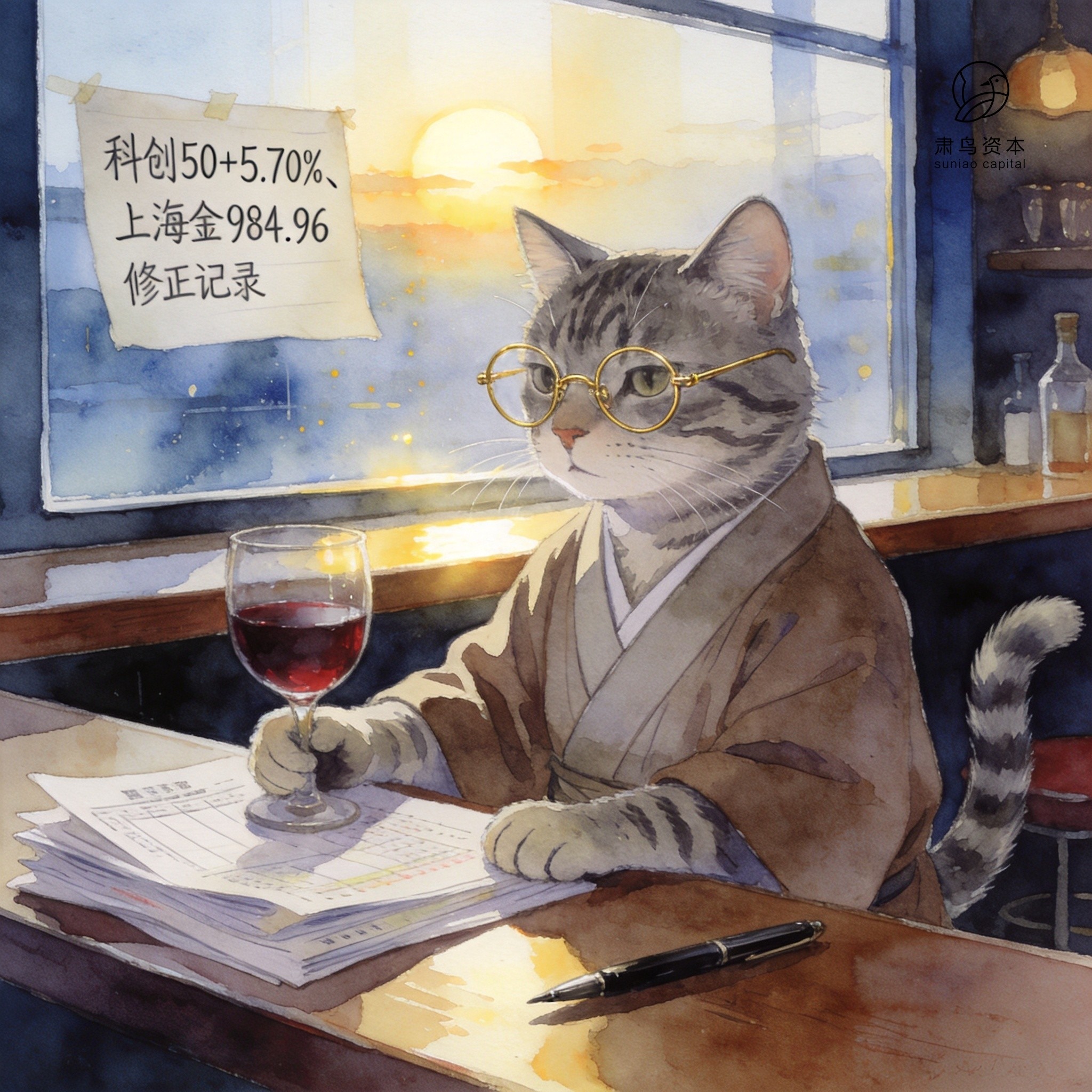 汉服橘猫插画